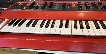 Moog-Minimoog with MIDI and red makeover